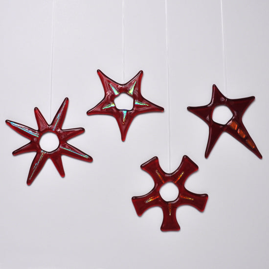 Fused Glass Stars - Indigo Workshop, Various Colors