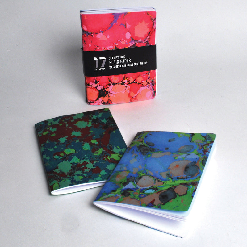 SVNTN Hand-Painted Notebooks, Set of 3, Small