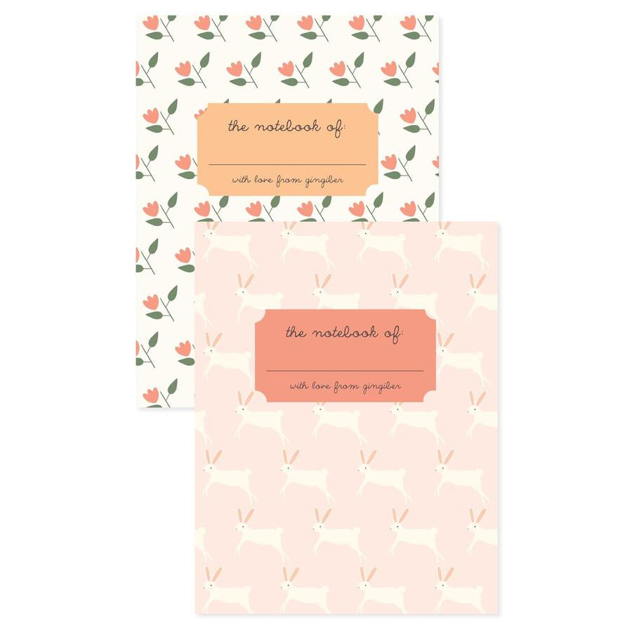 Pocket Notebook Set - Gingiber’s Flower & Bunny