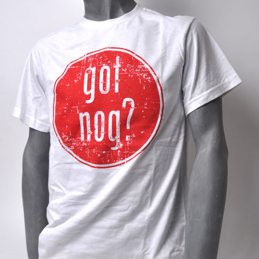 Got Nog? T-Shirt - Red on White